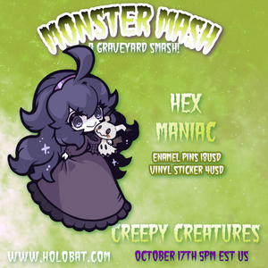 Hex Maniac Enamel Pins (pre-order)