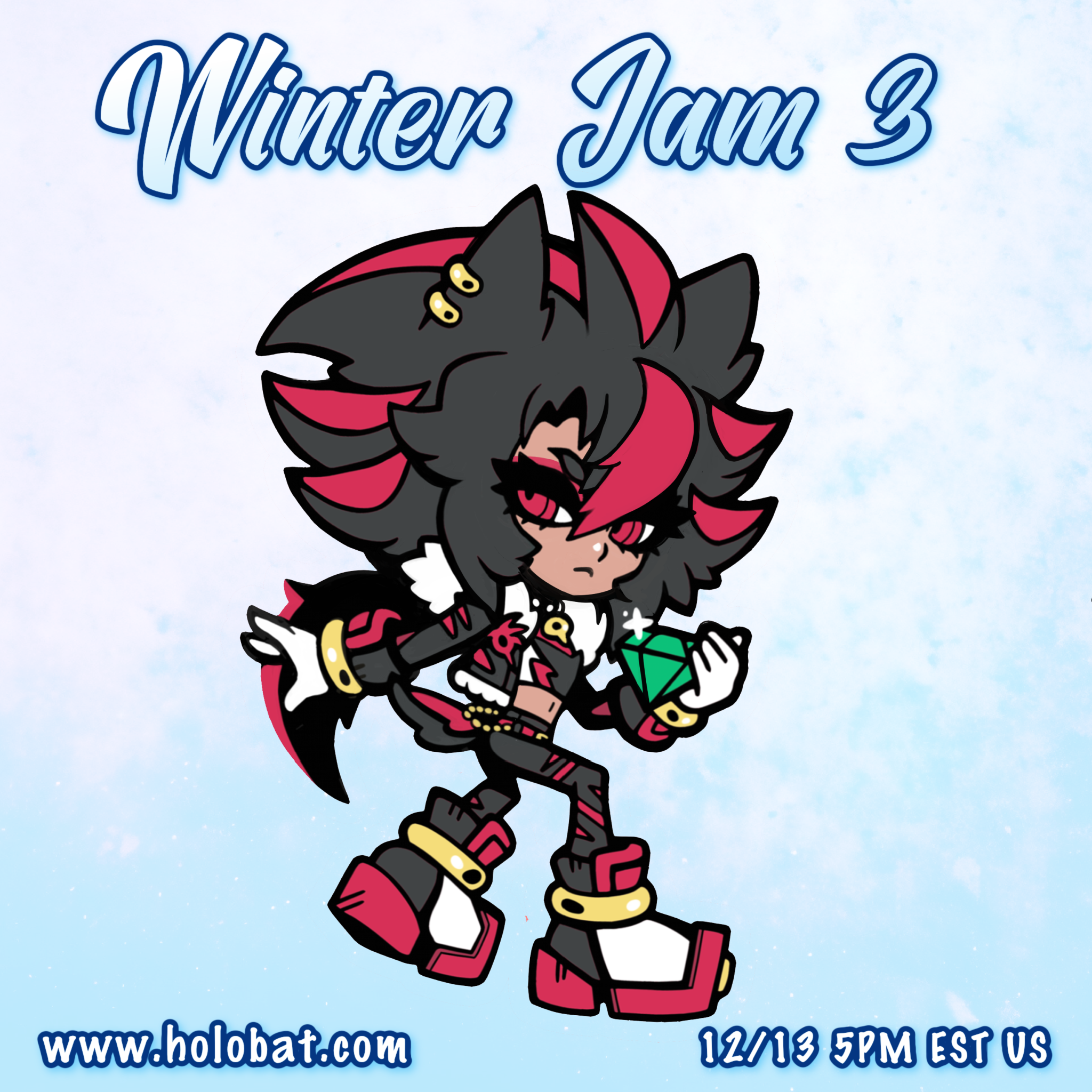 Shadow The Hedgehog  Enamel Pin (Pre-order)