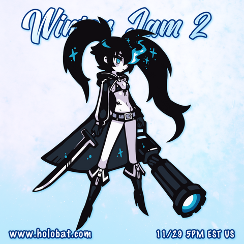 Black Rock Shooter Enamel Pin (Pre-Order)